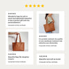 Opiniones Etsy bolso tote de cuero artesanal