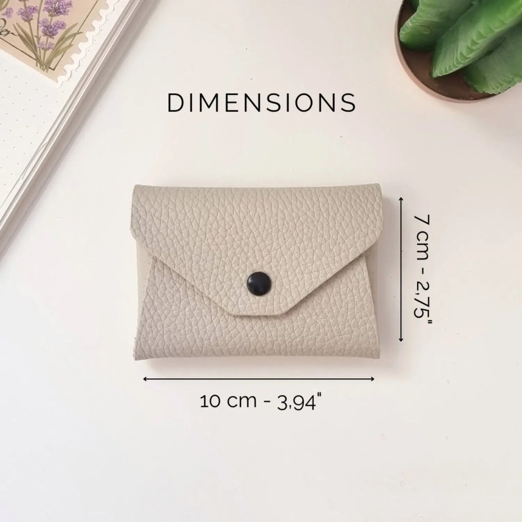 Close-up of small leather wallet for coins, perfect for everyday use
