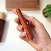 Elegant card holder made from premium leather, with engraved name