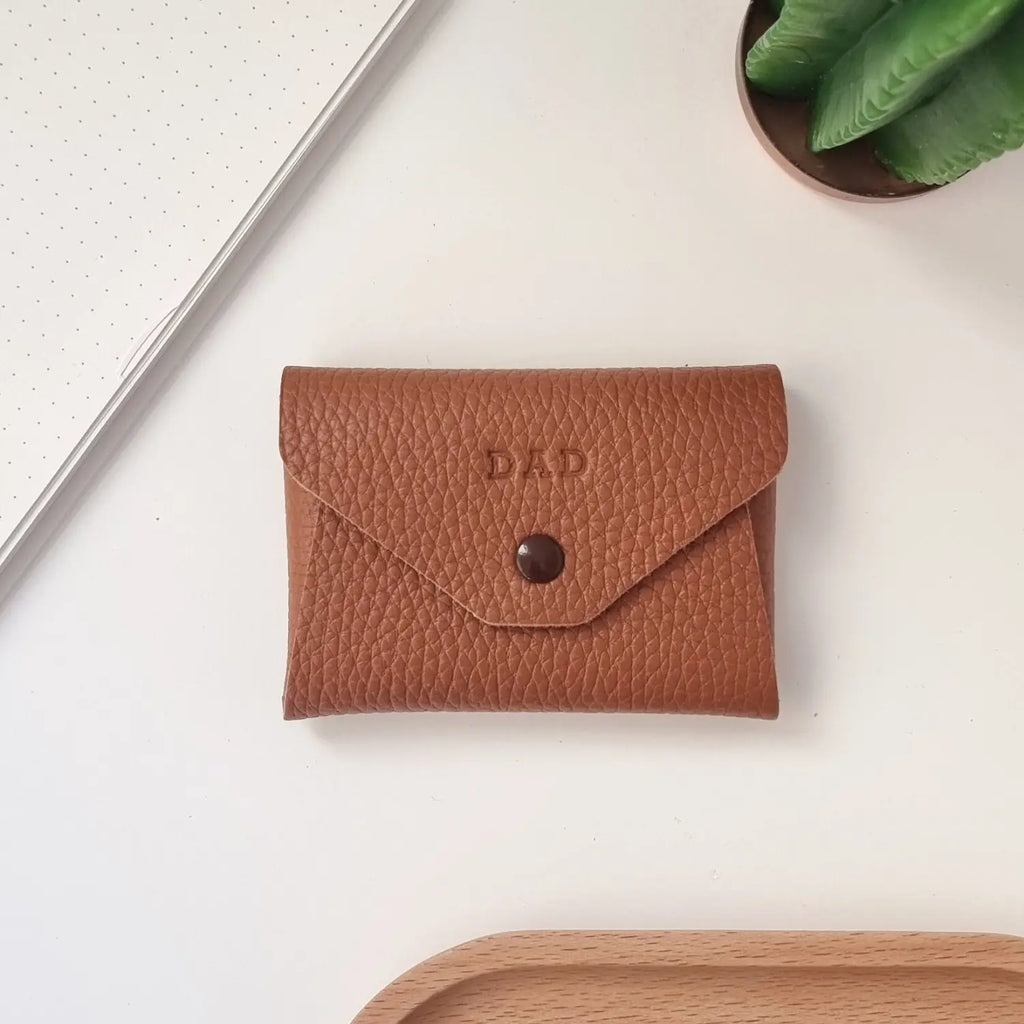 Functional and stylish leather coin wallet, handmade with care
