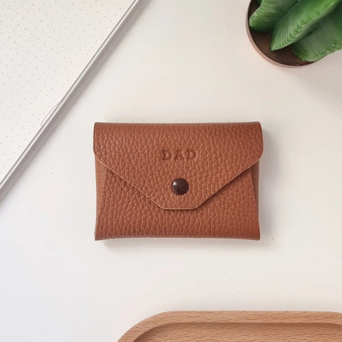 Functional and stylish leather coin wallet, handmade with care