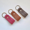 Elegant leather keyring with delicate engraving, artisan-crafted