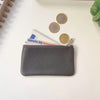 Personalized leather wallet with zip closure, ideal for gifting